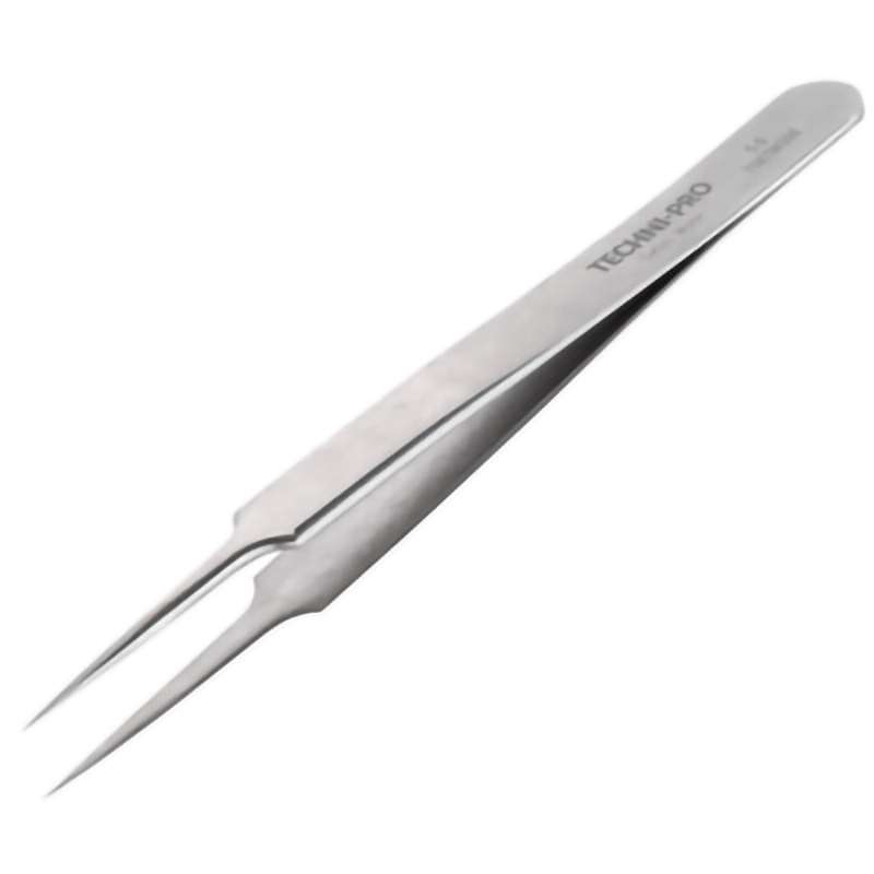 High Precision Tweezers, Style 5, SS, Very Fine, Sharp, 4.3"